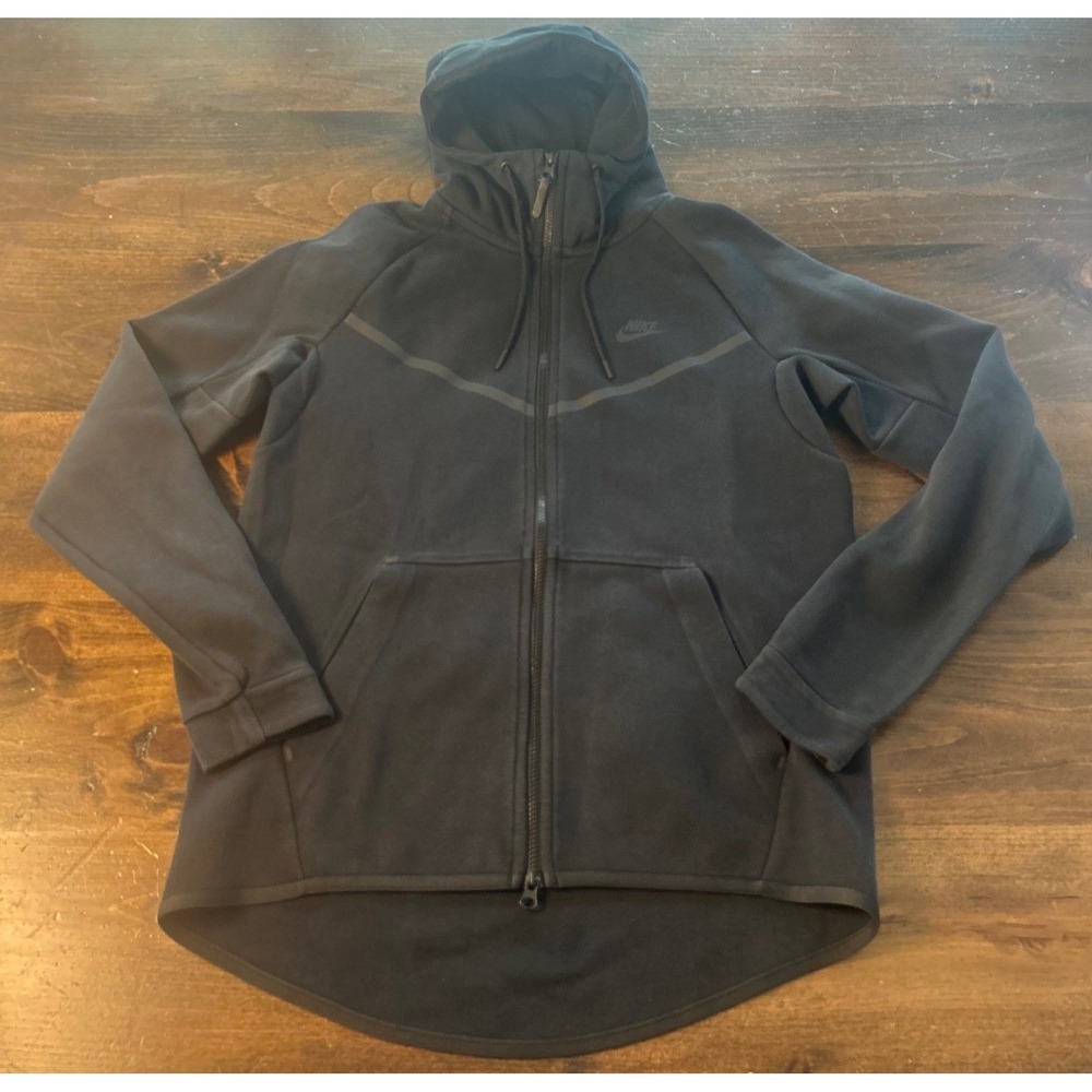 Nike Tech Fleece Windrunner Hoodie Med Black Full Zip Scuba Streetwear Gorpcore
